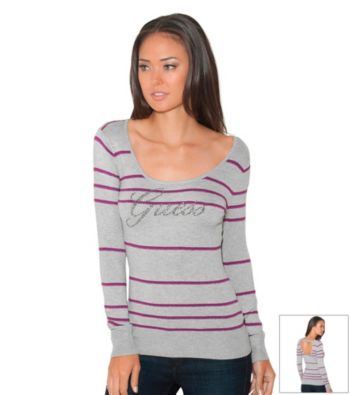 Guess Enchanted Scoop Stripe Sweater
