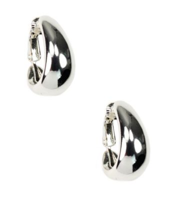 Anne Klein® Silvertone Clip Earrings