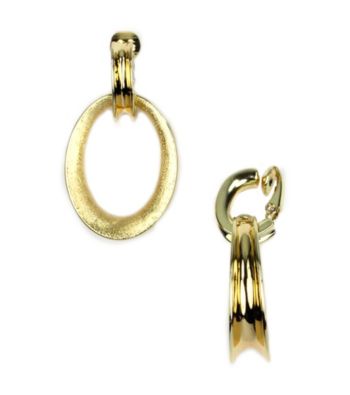 Anne Klein® Goldtone Clip Earrings
