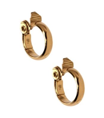 Anne Klein® Goldtone Clip Hoop Earrings