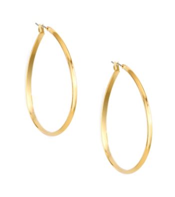 Anne Klein® Goldtone Pear Hoop Earrings