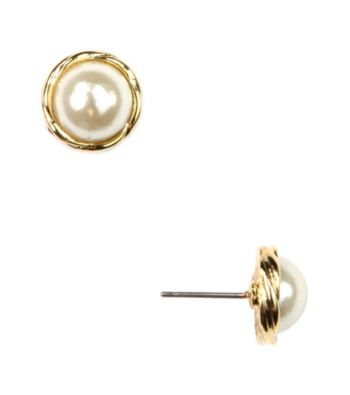 Anne Klein® Goldtone Pearl Earrings