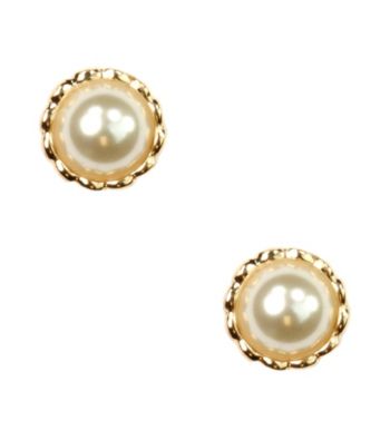 Anne Klein® Goldtone Pearl Earrings
