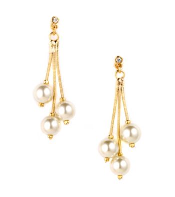Anne Klein® Goldtone Pearl Drop Earrings