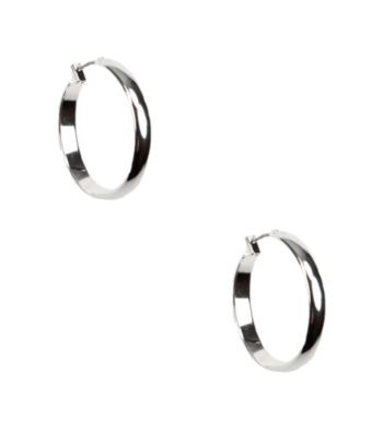 Anne Klein® Silvertone Hoop Earrings