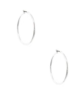 Anne Klein® Silvertone Hoop Earrings