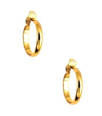 Anne Klein® Goldtone Clip Hoop Earrings