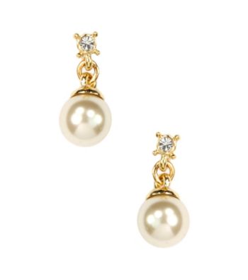 Anne Klein® Goldtone Pearl Drop Earrings