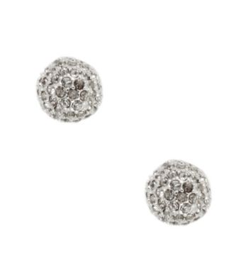 Anne Klein® Silvertone Fireball Stud Earrings
