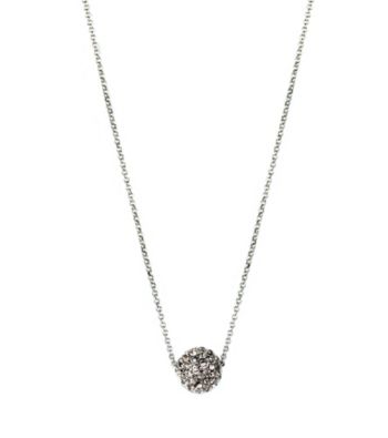 Anne Klein® Silvertone Fireball Necklace