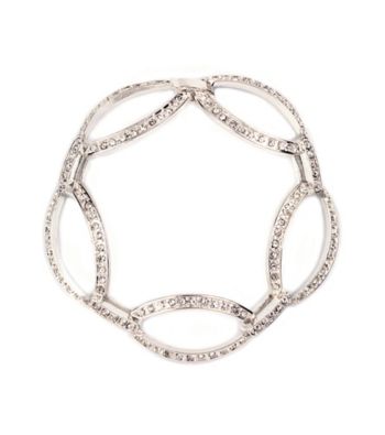 Anne Klein® Silvertone Crystal Bracelet