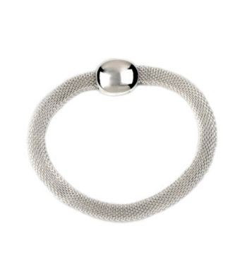 Anne Klein® Silvertone Mesh Bracelet