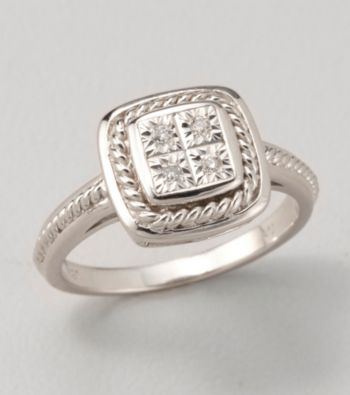 Diamond Accent Ring in Sterling Silver