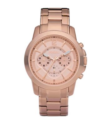 Fossil® Grant Rose Goldtone with Rose Dial Men's Dress Watch