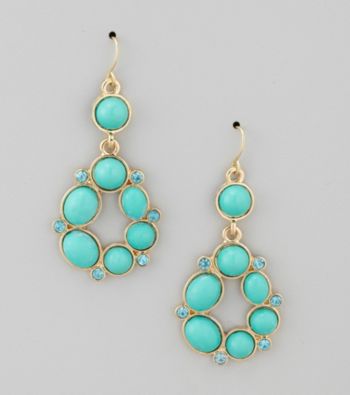 Erica Lyons® Turquoise Turquessa Drop Pierced Earrings