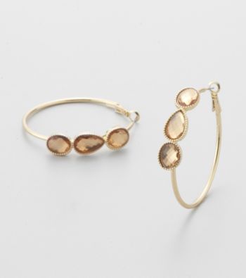 Erica Lyons® Light Colorado Hoopla Hoop Pierced Earrings