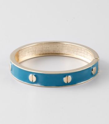 L&J Accessories Blue Epoxy Bangle Bracelet