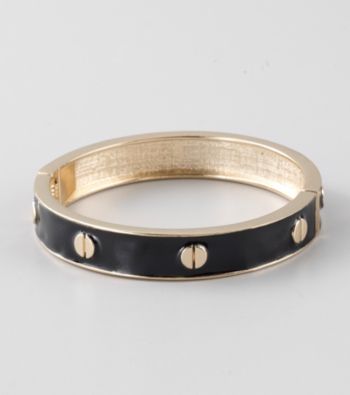 L&J Accessories Jet Epoxy Bangle Bracelet