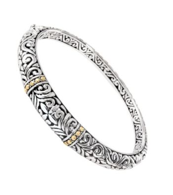 Effy® Sterling Silver and 18K Gold Bangle Bracelet