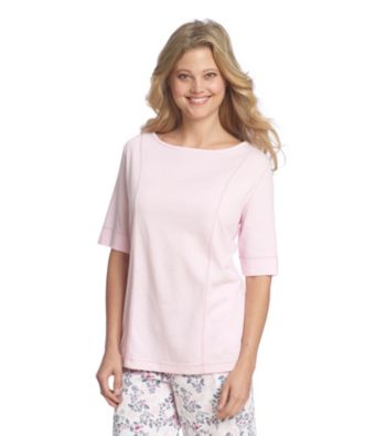KN Karen Neuburger Elbow Sleeve Knit Top - Blush Pink