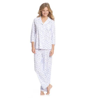 Aria® Knit Pajama Set - Blue Vases