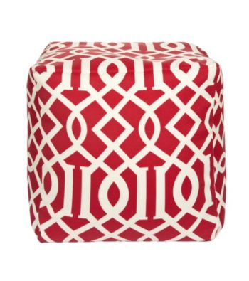Surya Square Edgy Pattern Pouf