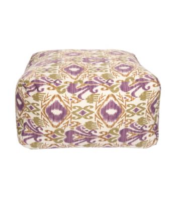 Surya Square Ikat Pouf
