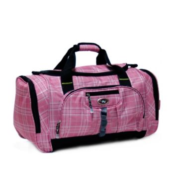 CalPak Hollywood Plaid Multi-Pocket Duffel Bag