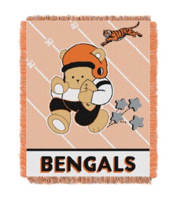 Cincinnati Bengals Baby Teddy Bear Throw