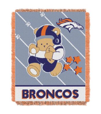 Denver Broncos Baby Teddy Bear Throw