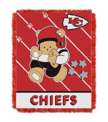 Kansas City Chiefs Baby Teddy Bear Throw
