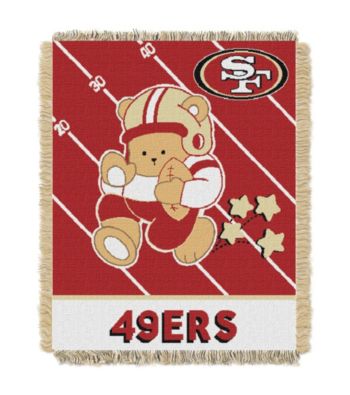 San Francisco 49ers Baby Teddy Bear Throw