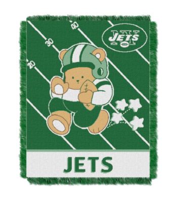 New York Jets Baby Teddy Bear Throw