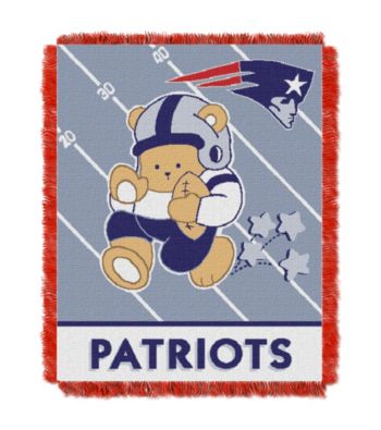 New England Patriots Baby Teddy Bear Throw