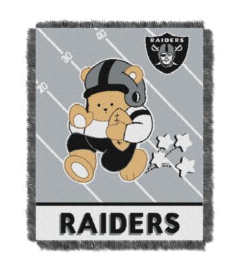 Oakland Raiders Baby Teddy Bear Throw