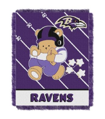Baltimore Ravens Baby Teddy Bear Throw