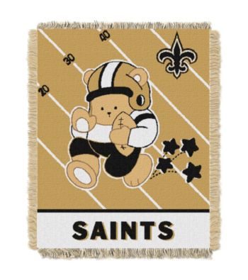New Orleans Saints Baby Teddy Bear Throw