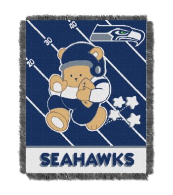 Seattle Seahawks Baby Teddy Bear Throw