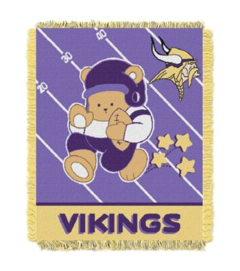 Minnesota Vikings Baby Teddy Bear Throw