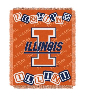 University of Illinois Baby College Throw