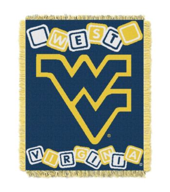 West Virginia University Baby College Throw