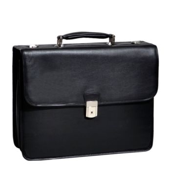 McKlein Ashburn Black Leather Laptop Case™