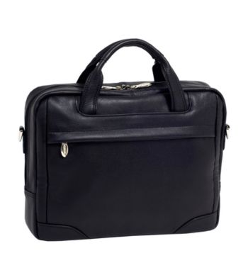 McKlein Montclare Black Small Laptop Briefcase