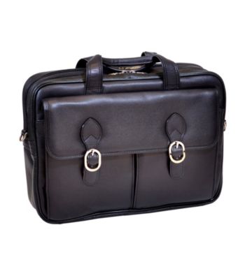 McKlein Hyde Park Black Double Compartment Latpop Case