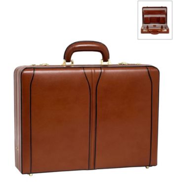 McKlein Turner Leather Expandable Attache Case