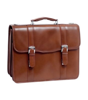 McKlein Flournoy Leather Double Compartment Laptop Case