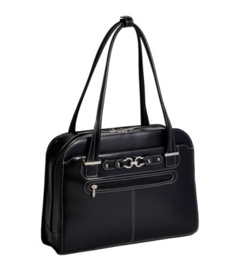 McKlein Mayfair Ladeis' Black Laptop Case