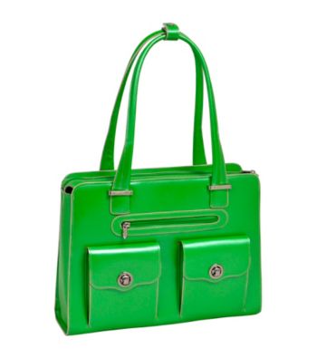 McKlein Verona Ladies' Leather Fly-Through™ Chekcpoint-Frinedly Briefcase