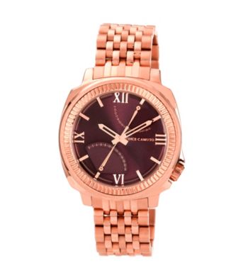 Vince Camuto™ Men's Dress Rose Goldtone Watch