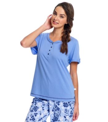 KN Karen Neuburger Knit Short Sleeve Top